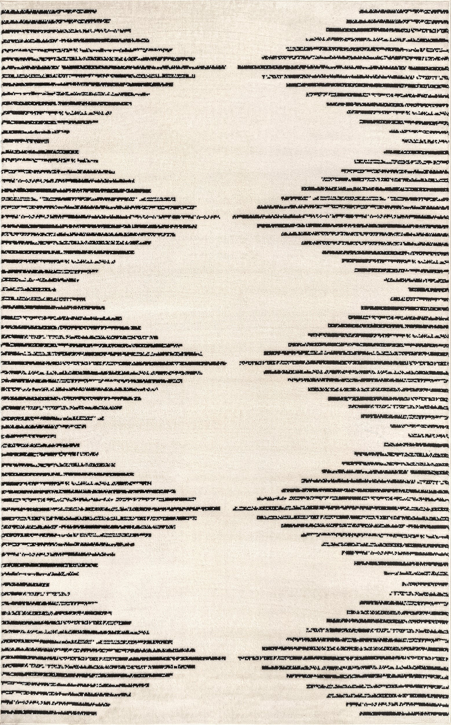 Diamond Pinstripes Rug | Black | Rugs USA