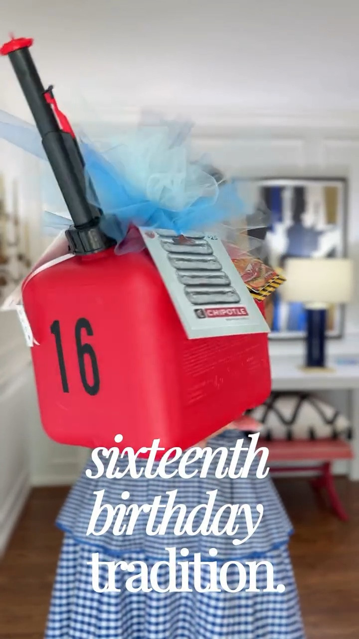 I started a tradition for my kids: instead of random stuff, the friend group (aka moms) pitch in 💲 and we “fill the gas can” for their future gas money + food gift cards (because teen drivers = constant fill-ups).⛽️



#birthdaytradition #sweetsixteen #boymom #diybirthday

#LTKmomlife #LTKMens #LTKKids