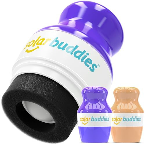 Solar Buddies Sunscreen Applicator- Full Purple & Nude Duo- BPA-Free Refillable Roll on Sponge Sunscreen,Suncream & Lotion Applicator For Kids,Adults & Families-Holds 3.4fl oz,Perfect Size for Travel | Amazon (US)