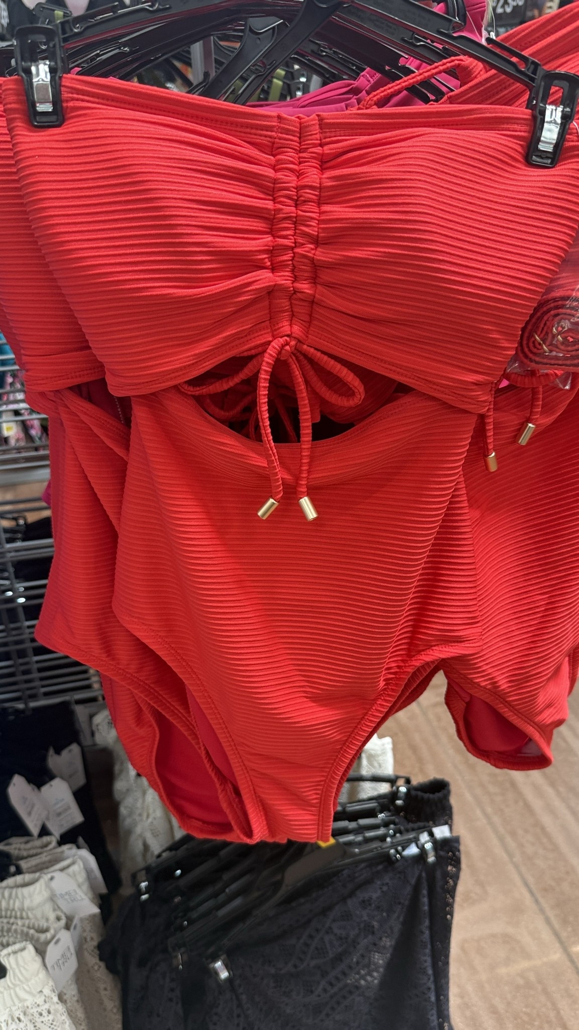 Strapless red swimsuit cutout one piece women and women plus 

Midsize plus-size, women’s swimsuit 

#LTKFindsUnder50 #LTKSwim #LTKPlusSize