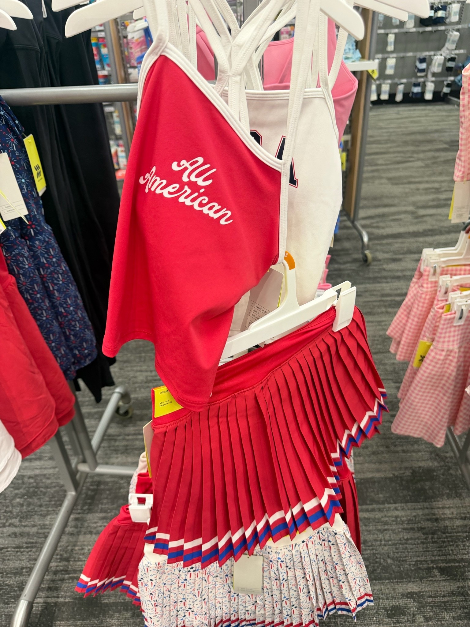 🇺🇸🎀 These girls’ athletic 4th of July outfits are TOO cute!! From the pleated skirts to the sporty tanks, these pieces are perfect for summer adventures, fireworks, backyard BBQs, and all your red, white & blue celebrations. ❤️🤍💙

I’m especially obsessed with the patriotic pleated skirt details! ✨ If you’re shopping for girls’ summer clothes, these are definitely worth adding to your list.

@target understood the assignment with this collection! 🇺🇸🙌

#TargetStyle #FourthOfJulyStyle #GirlsFashion #PatrioticStyle #SummerOutfits #TargetFinds #KidsFashion #LTKKids #LTKFamily

#LTKmomlife #LTKSeasonal