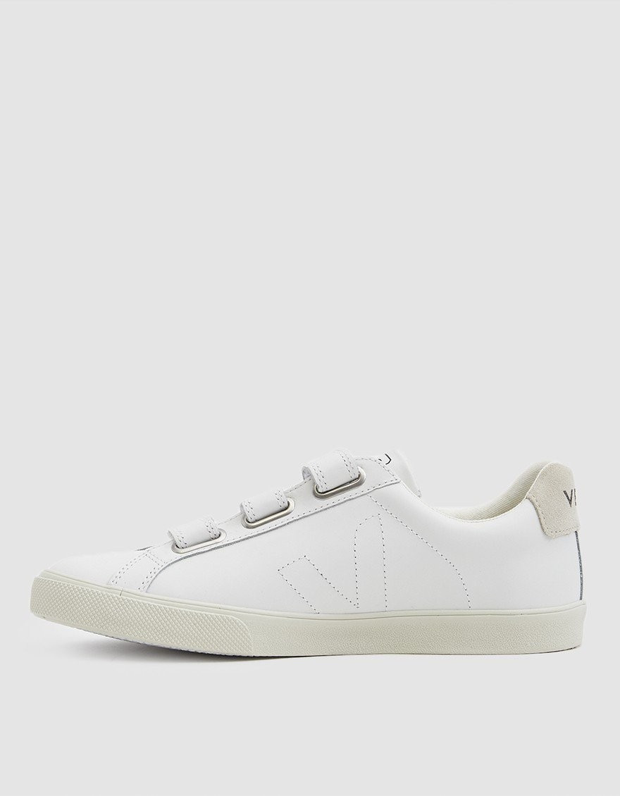 Esplar Leather 3-Lock Sneaker in Extra White | Need Supply Co. LEGACY