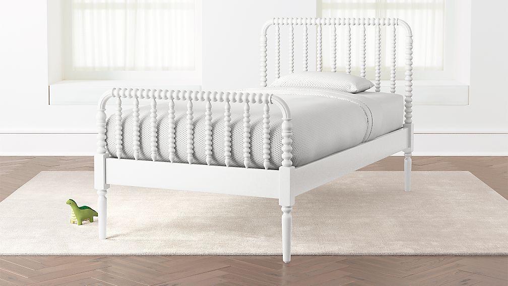 Jenny Lind White Twin Bed + Reviews | Crate and Barrel | Crate & Barrel