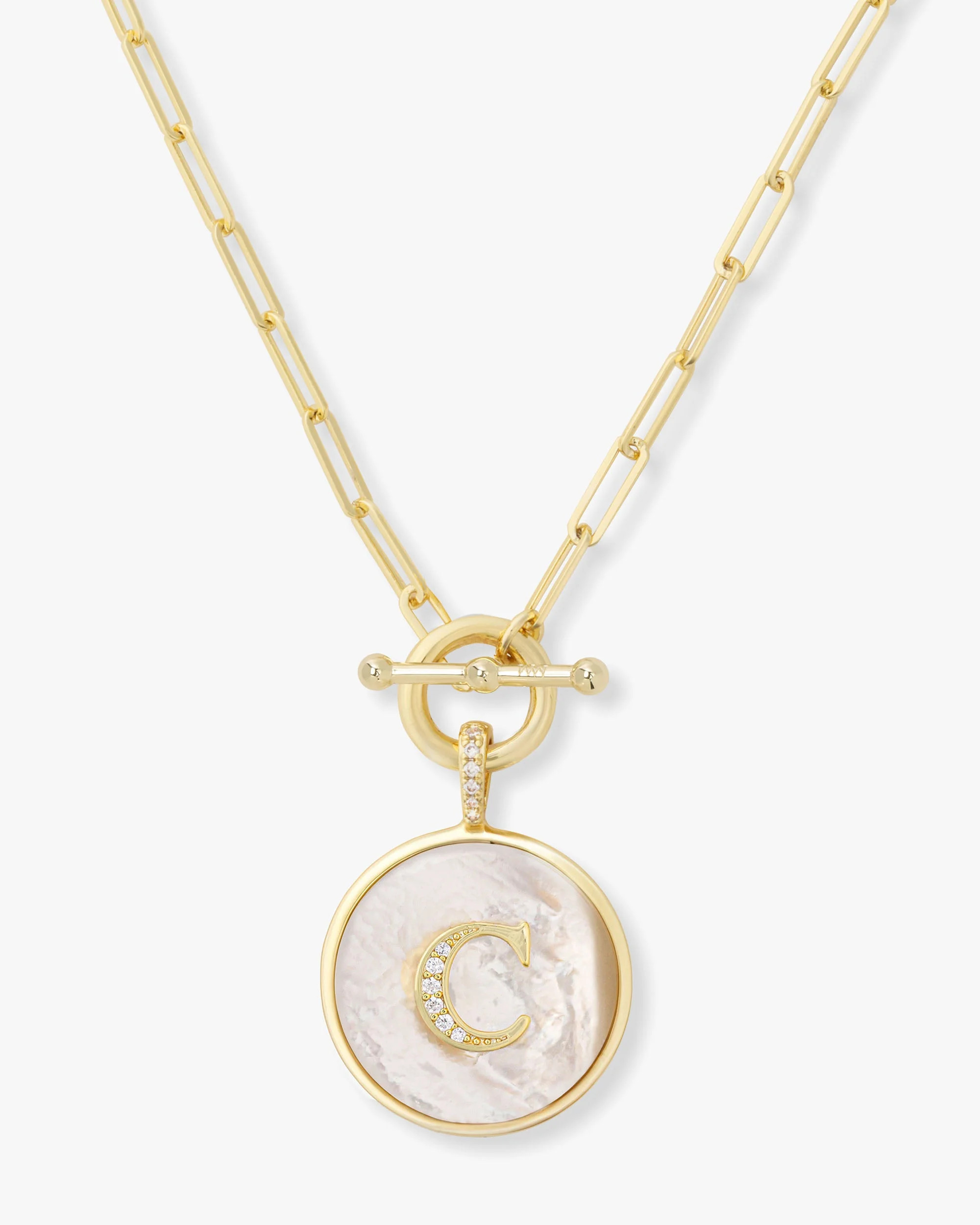 Love Letters Medallion Necklace 24mm - Gold - C | Melinda Maria Jewelry