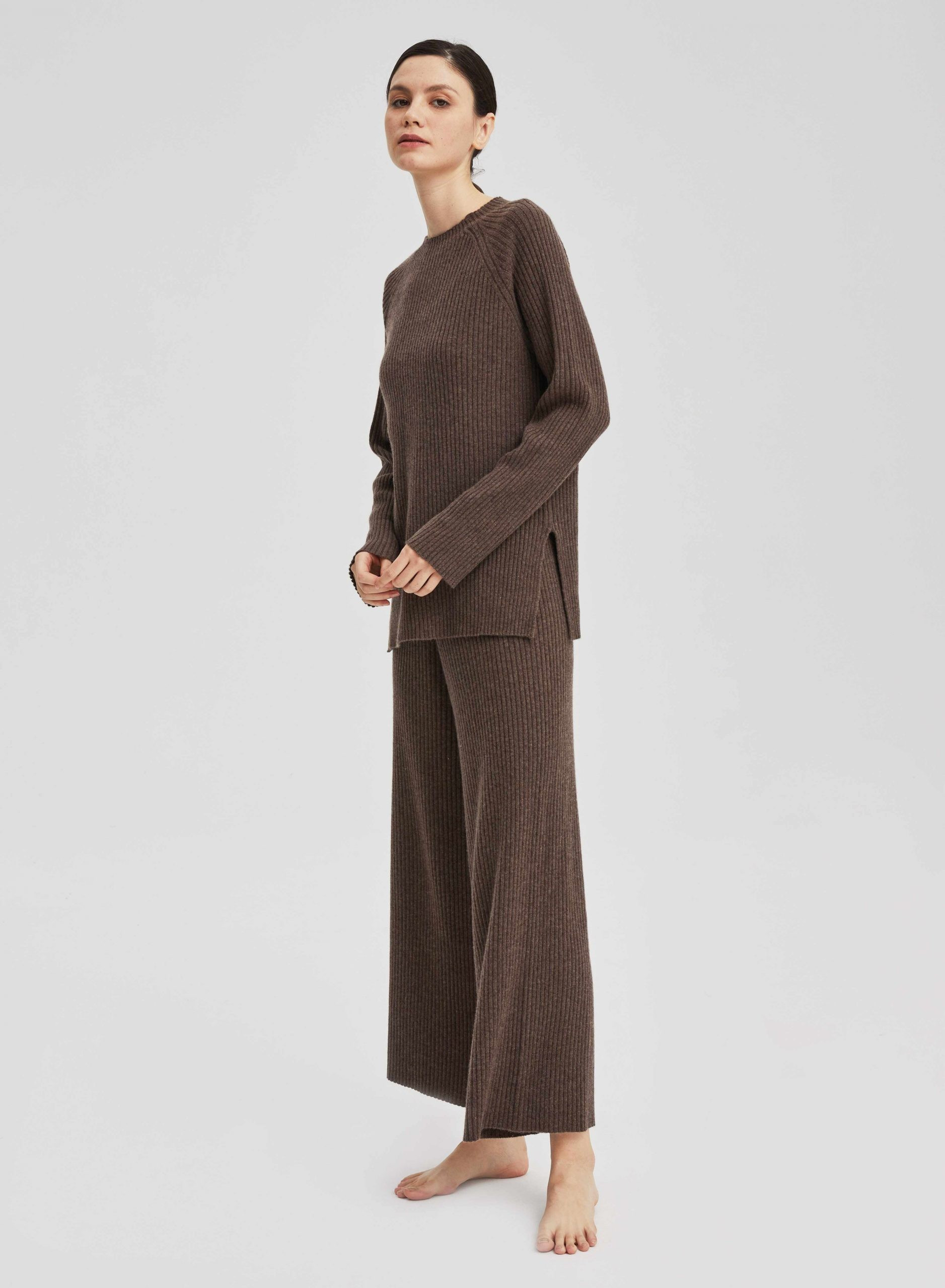 Cashmere Leisure Rib-Knit Set | NAP Loungewear