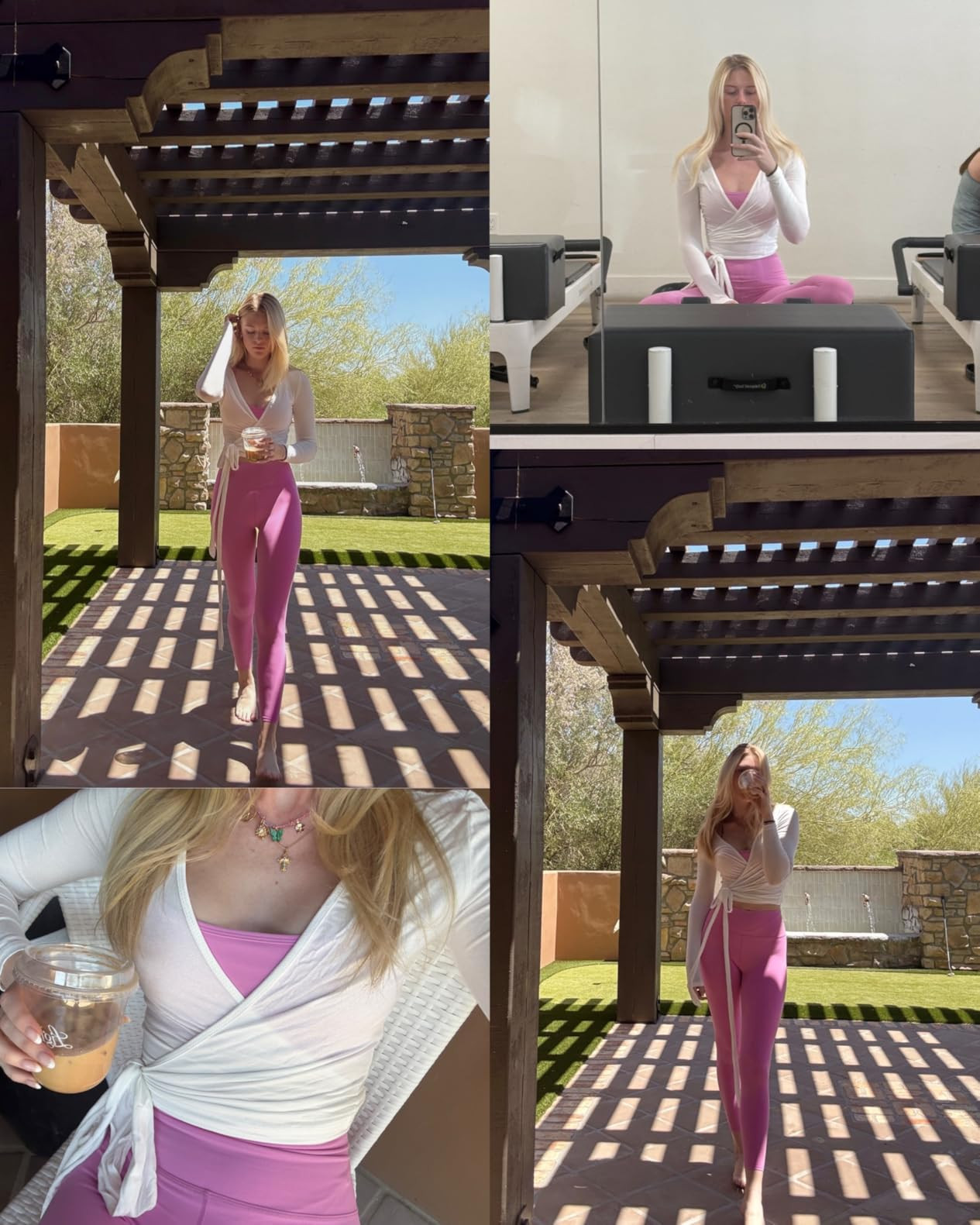 SweatyRocks Women's Pilates Outfits Wrap Tops Ballet Yoga Coquette Shirt Cute Long Sleeve Workout... | Amazon (US)