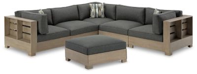 Citrine Park 5-Piece Outdoor Sectional with Ottoman | Ashley Homestore