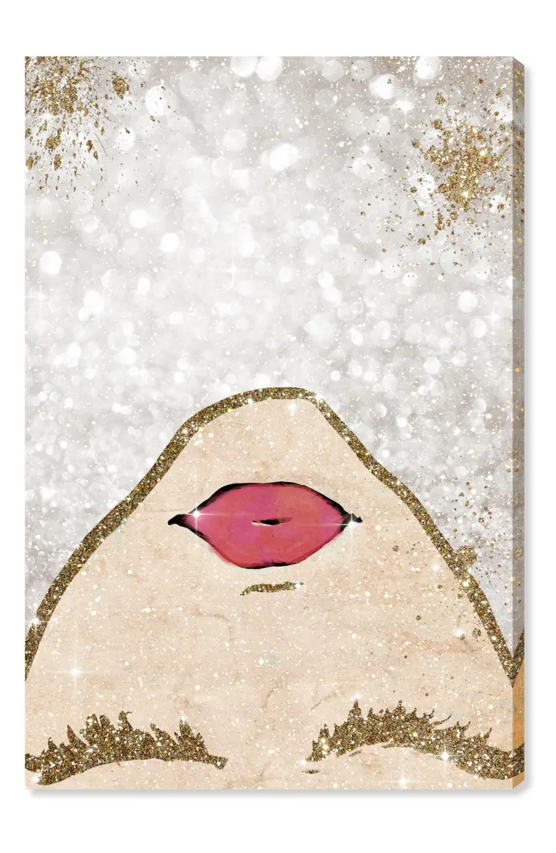 Glitter Girl Canvas Wall Art | Nordstrom