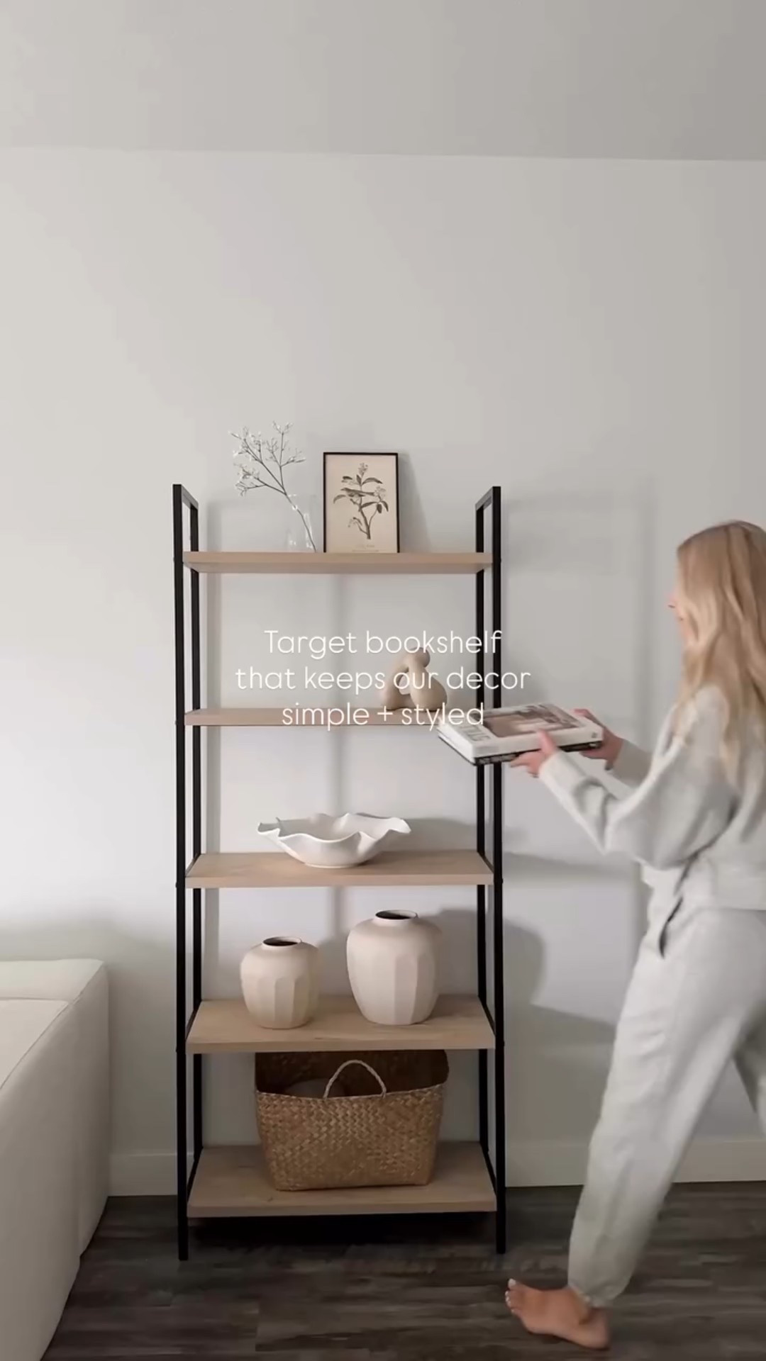 Minimal and functional — this is the bookshelf I always recommend ✔️ comes in two other color options!

#LTKHome