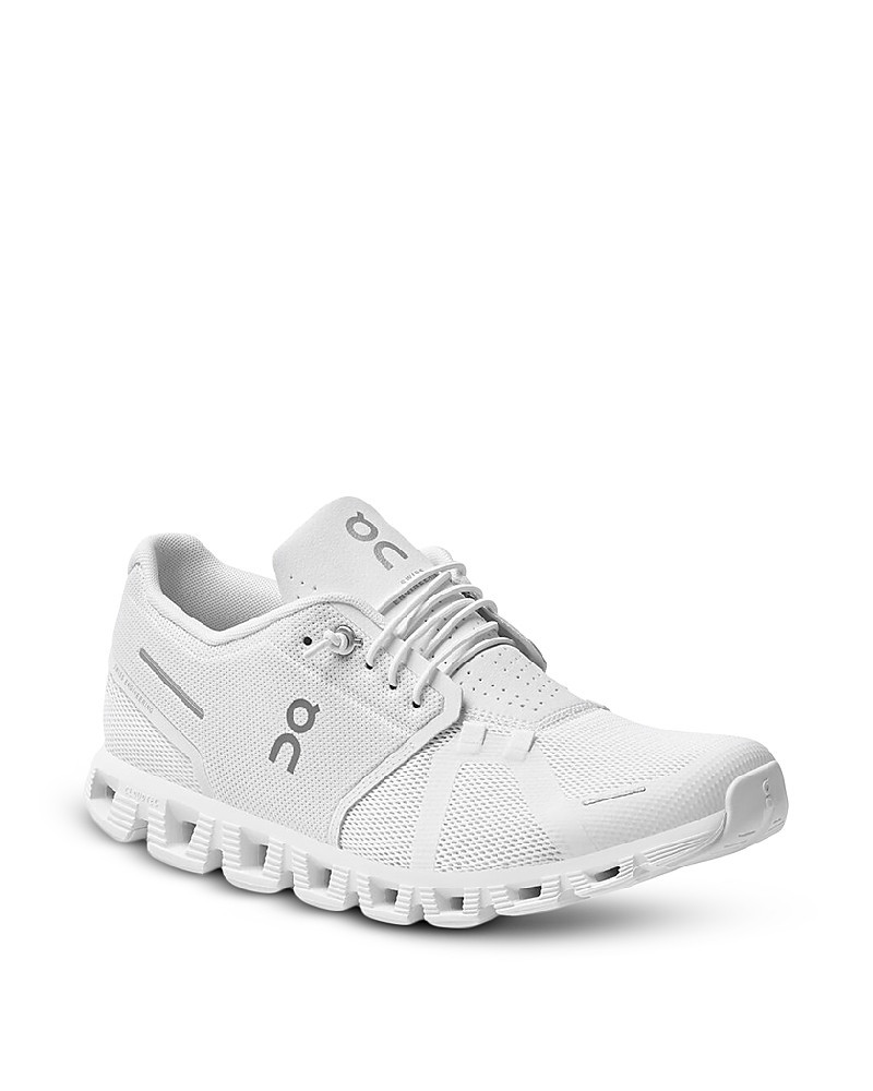 On Men's Cloud 5 Low Top Sneakers in All White | Bloomingdale's (US)