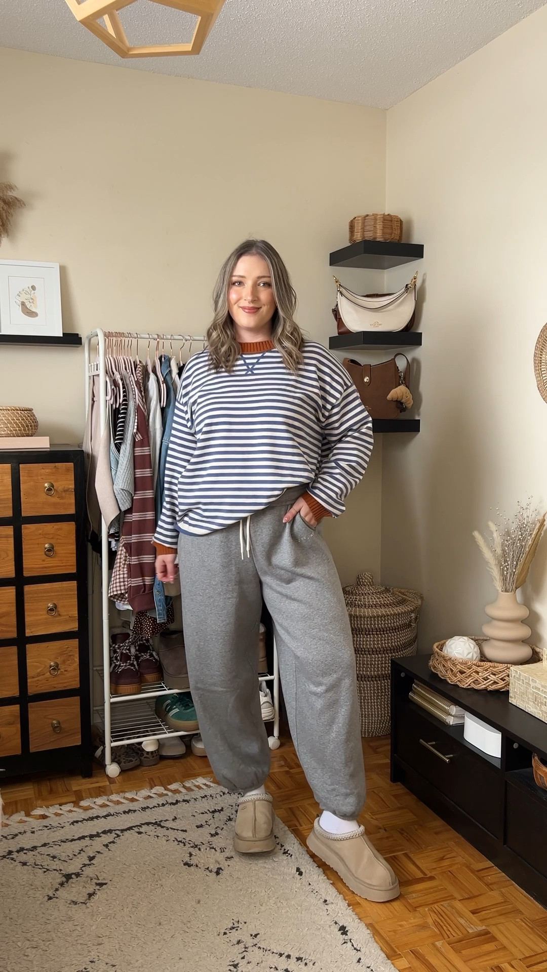 Winter to spring aerie haul! Wearing my usual size L in the super soft striped sweater (giving FP vibes!), cozy baggy jogger sweatpants, and cute floral graphic tee. Comfy outfits, loungewear


#LTKsale #LTKmidsize #LTKwinter