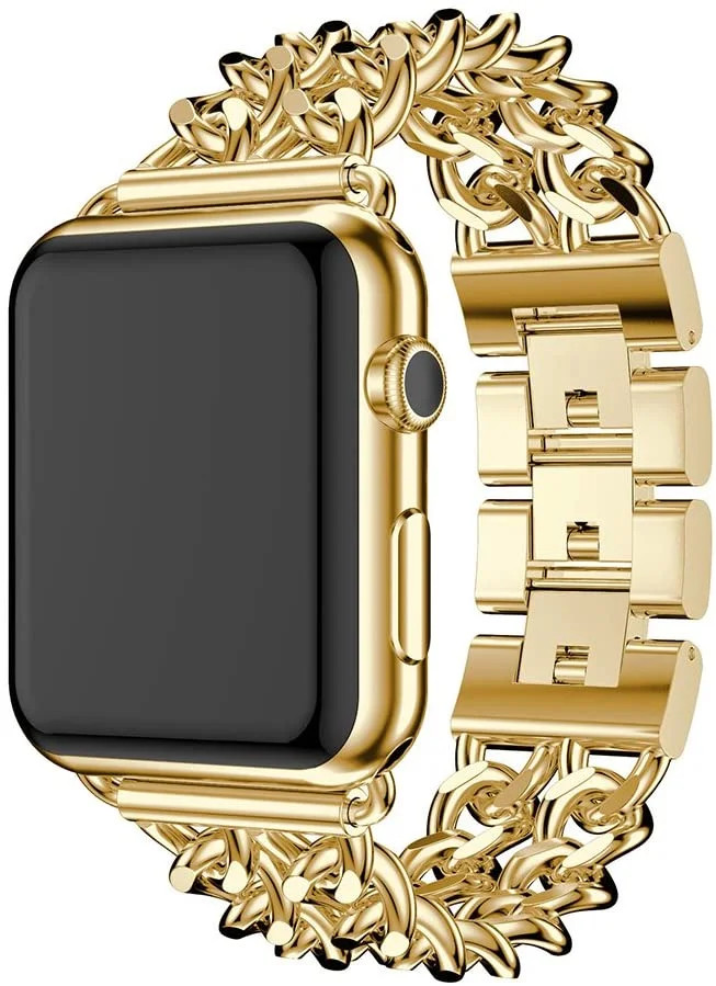 Compatible Apple Watch Band Stainless Steel Metal Cowboy Chain Style Replacement iWatch Series 7 ... | Walmart (US)