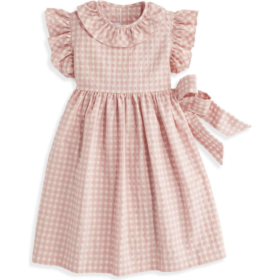 Checked Worthington Dress, Wisteria | Maisonette
