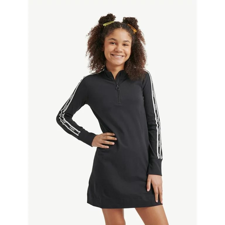 Justice Girls Mock Neck Branded Dress, Sizes XS-XLP | Walmart (US)