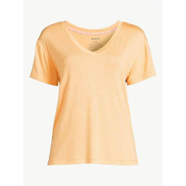 Joyspun Women's V-Neck Sleep T-Shirt, Sizes S to 3X | Walmart (US)