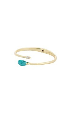 Ettika Turquoise Teardrop Cuff in Turquoise & Gold from Revolve.com | Revolve Clothing (Global)