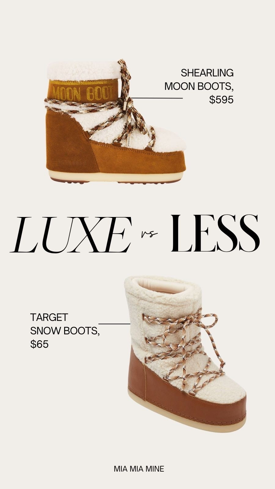 Save or splurge shearling moon boots on sale 
Target snow boots 



#LTKHoliday #LTKTravel #LTKSeasonal