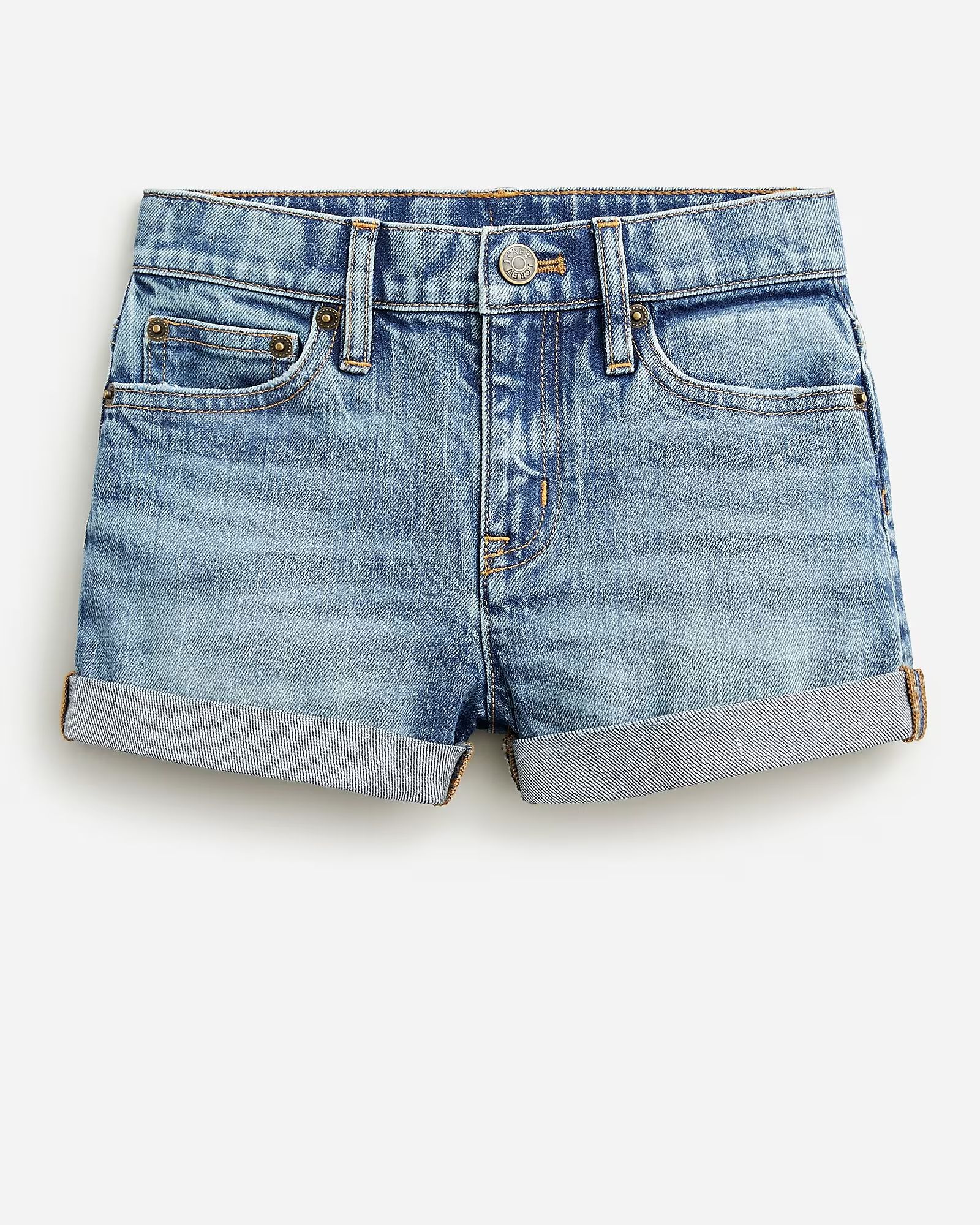top rated5.0(6 REVIEWS)Girls' cuffed denim short in island wash$24.50-$39.50$49.50Limited time. P... | J.Crew US