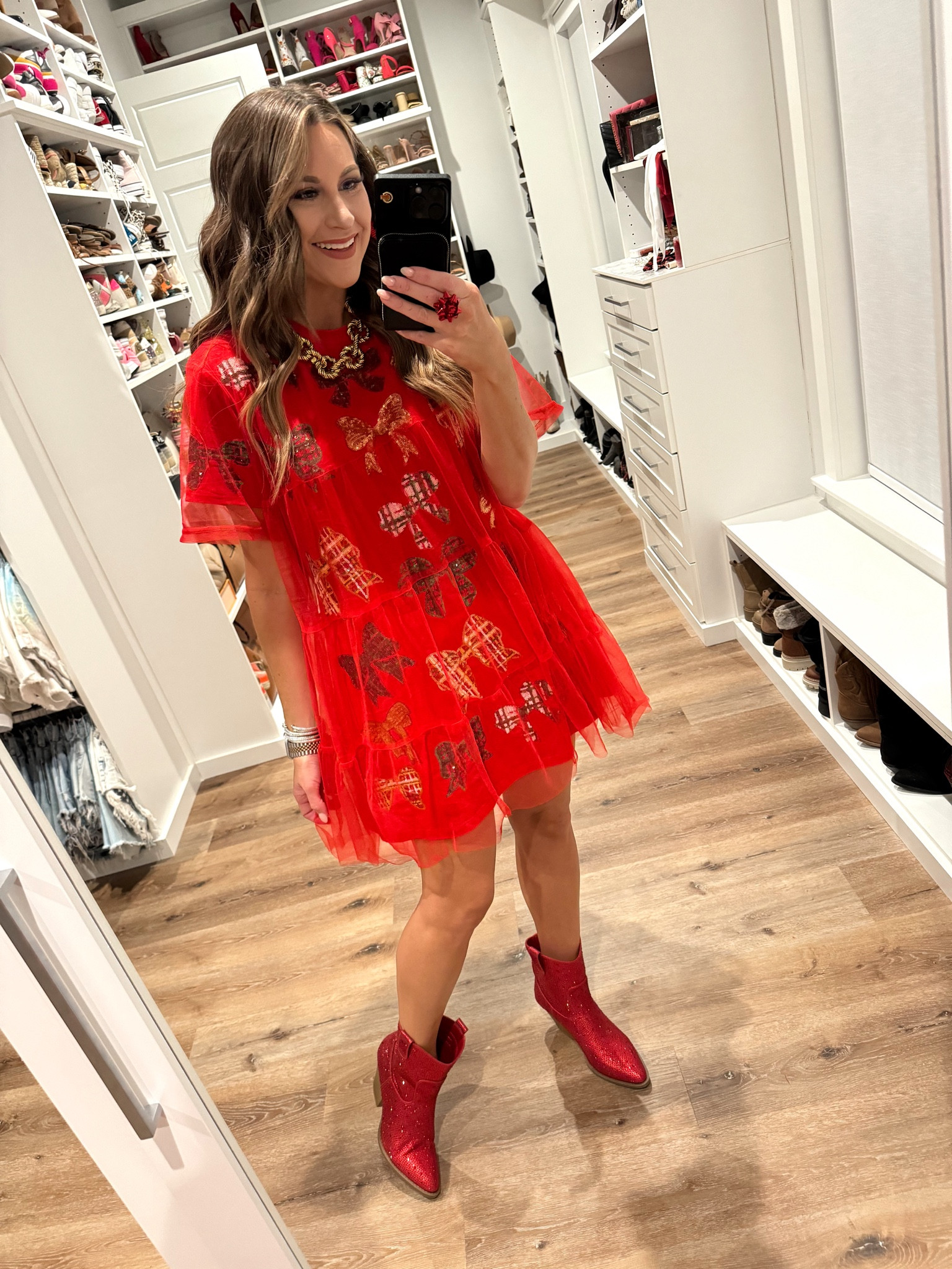 Queen of sparkles holiday dress in a size medium 