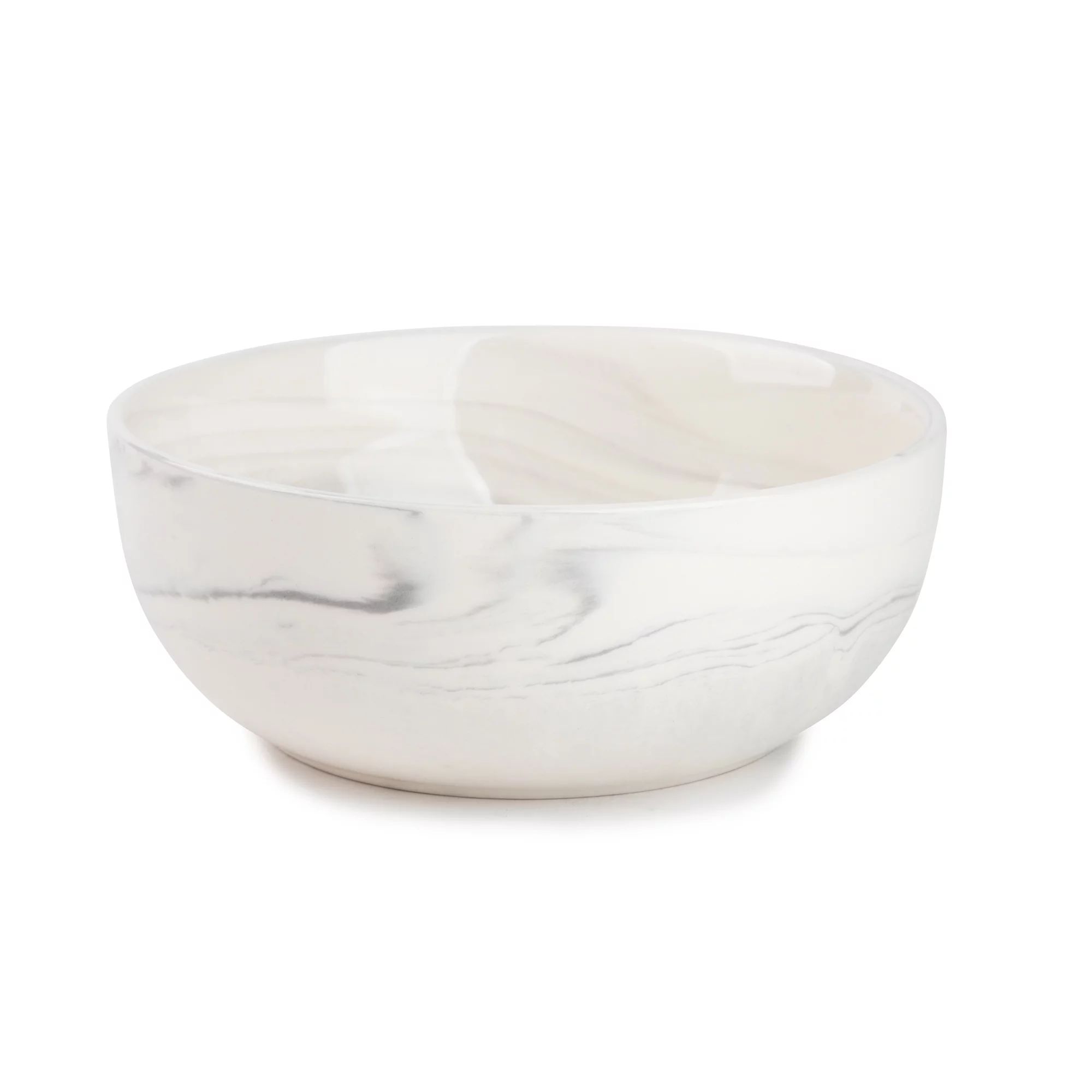 Thyme & Table Grey Marble Stoneware Large Round Bowl | Walmart (US)