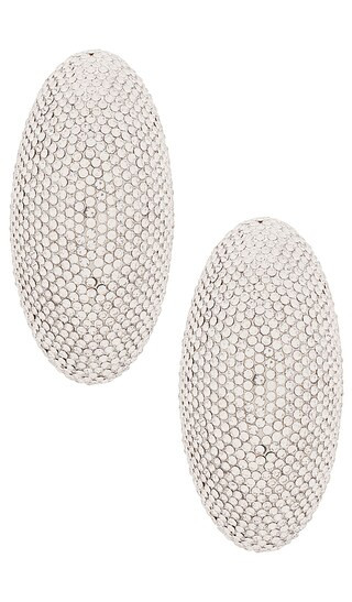 Oval Studs in Silver | Revolve Clothing (Global)