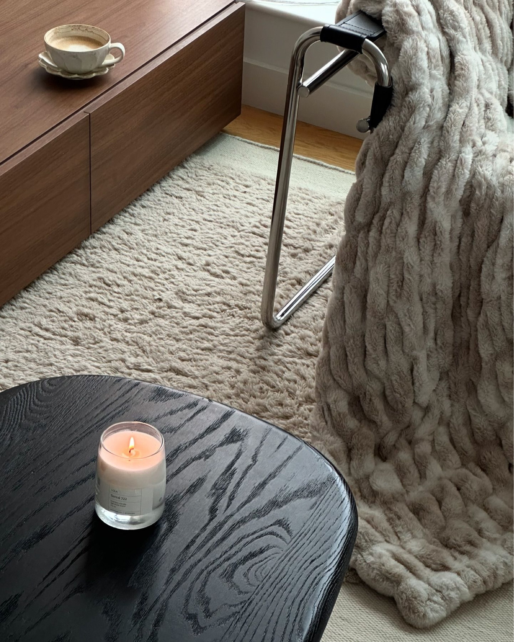 Fall things, brown suede, s’mores pretzels, textures, coffee and soft blankets.

#LTKHome
