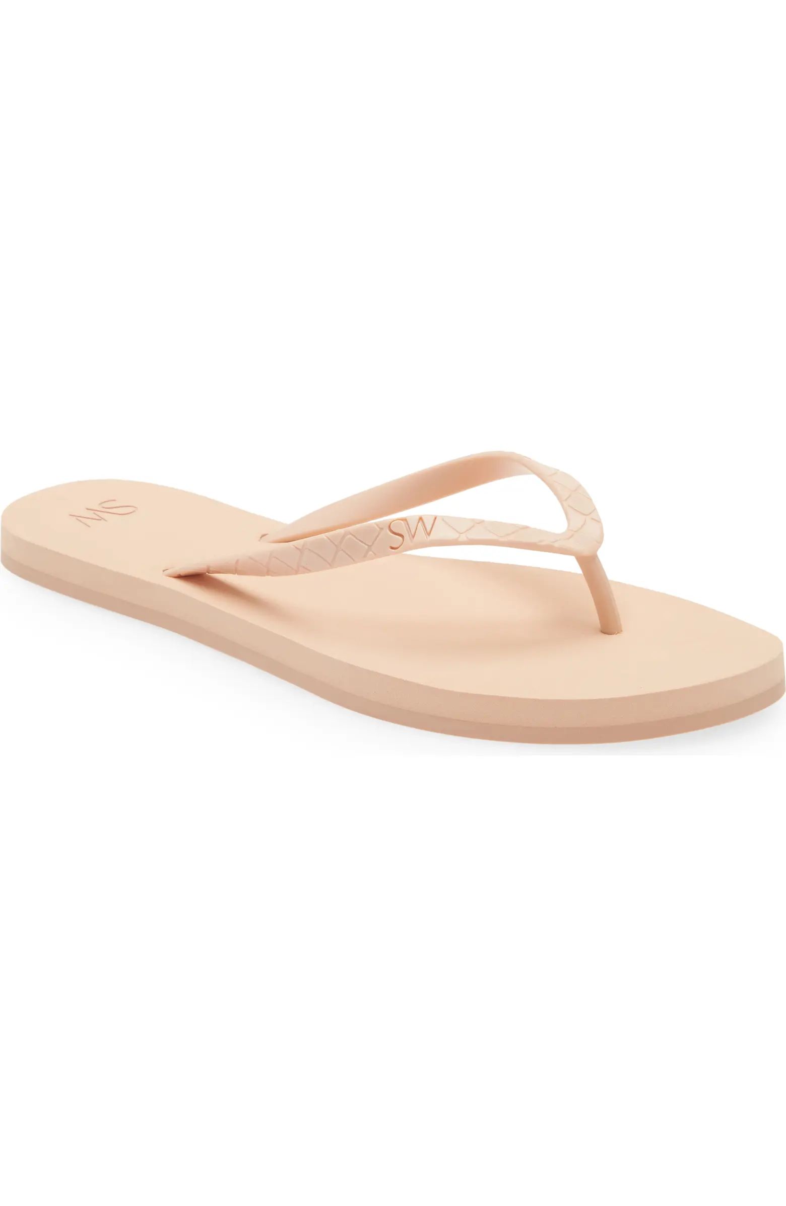 Stuart Weitzman Embossed Flip Flop (Women) | Nordstromrack | Nordstrom Rack