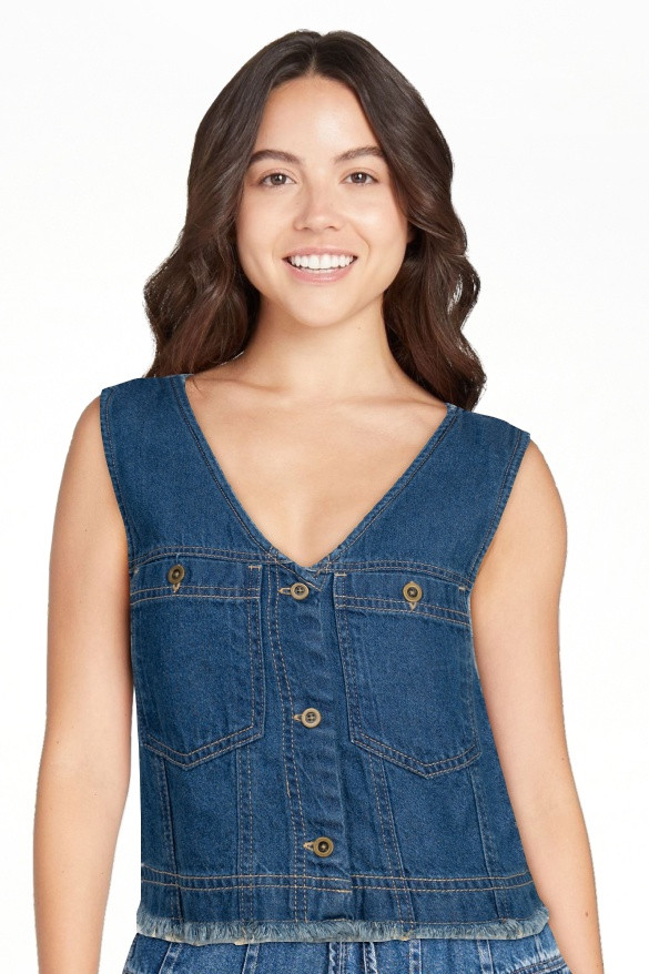 Jessica Simpson Women's Boxy Vest Top, Sizes XS-XL | Walmart (US)