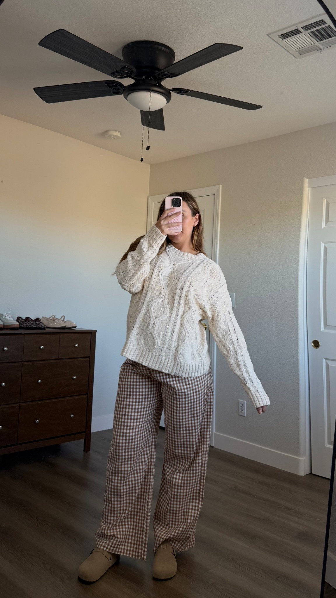 Wearing my pre pregnancy size in everything! 