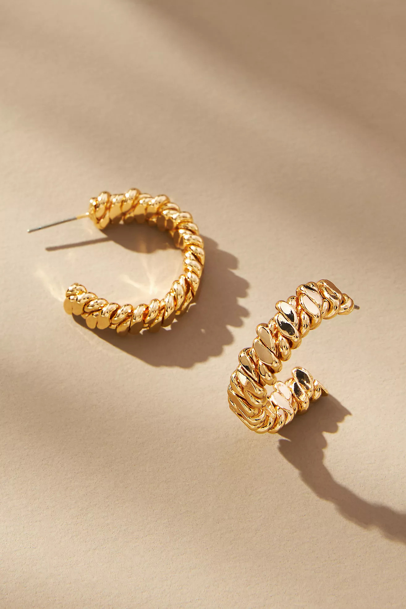 Twisted Braid Hoop Earrings | Anthropologie (US)