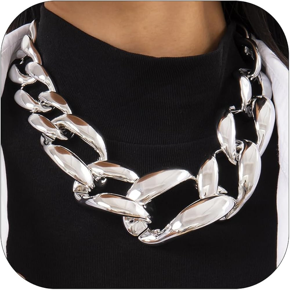 Chunky Gold Necklace Statement Necklaces for Women Layered Charm Necklace Dainty Gold Necklace St... | Amazon (US)