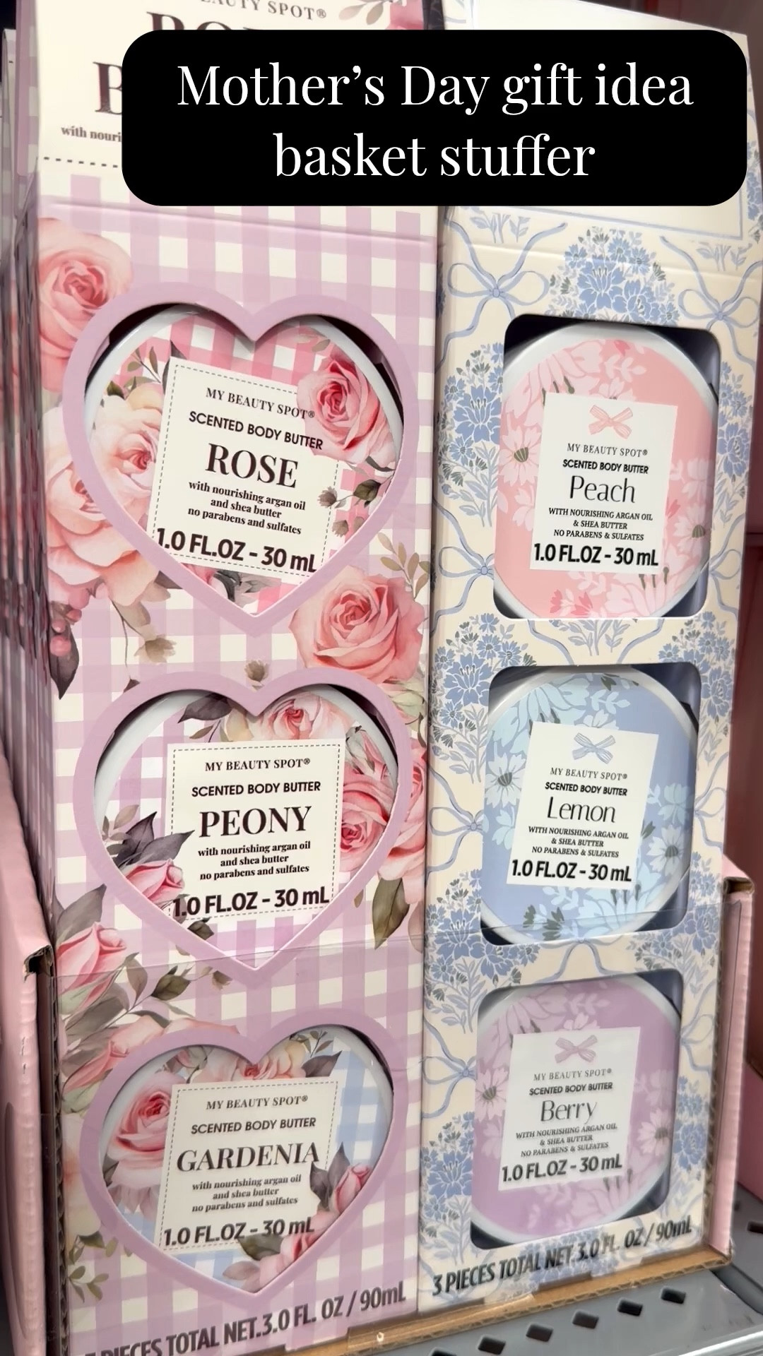 Such a cute and affordable Mother’s Day gift basket idea 💗 These body butters are under $5 and perfect for adding to a self-care bundle for Mom! Pair with a candle, cozy socks, or a cute tumbler to create an easy and thoughtful gift she’ll actually use. Love finding little pampering treats that feel special without spending a lot.

Linking  here!
#MothersDayGiftIdeas #GiftBasketIdeas #SelfCareGiftIdeas #AffordableGiftIdeas #GiftsForMom #Under5Finds #LTKGiftGuide #BudgetFriendlyFinds

#LTKMothersDay #LTKselfcare #LTKBeauty