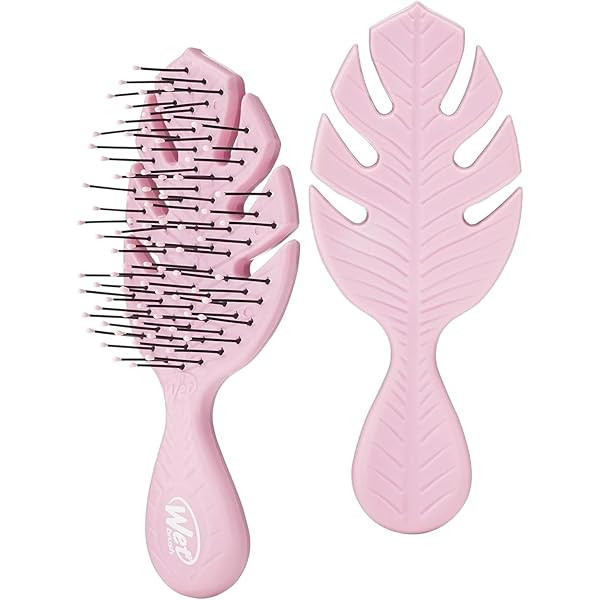 Wet Brush Go Green Hair Detangler Brush, Pink - Detangling Hair Brush - Ultra-Soft IntelliFlex Bristles Glide Through Tangles & Gently Loosens Knots While Minimizing Pain, Split Ends & Breakage | Amazon (US)