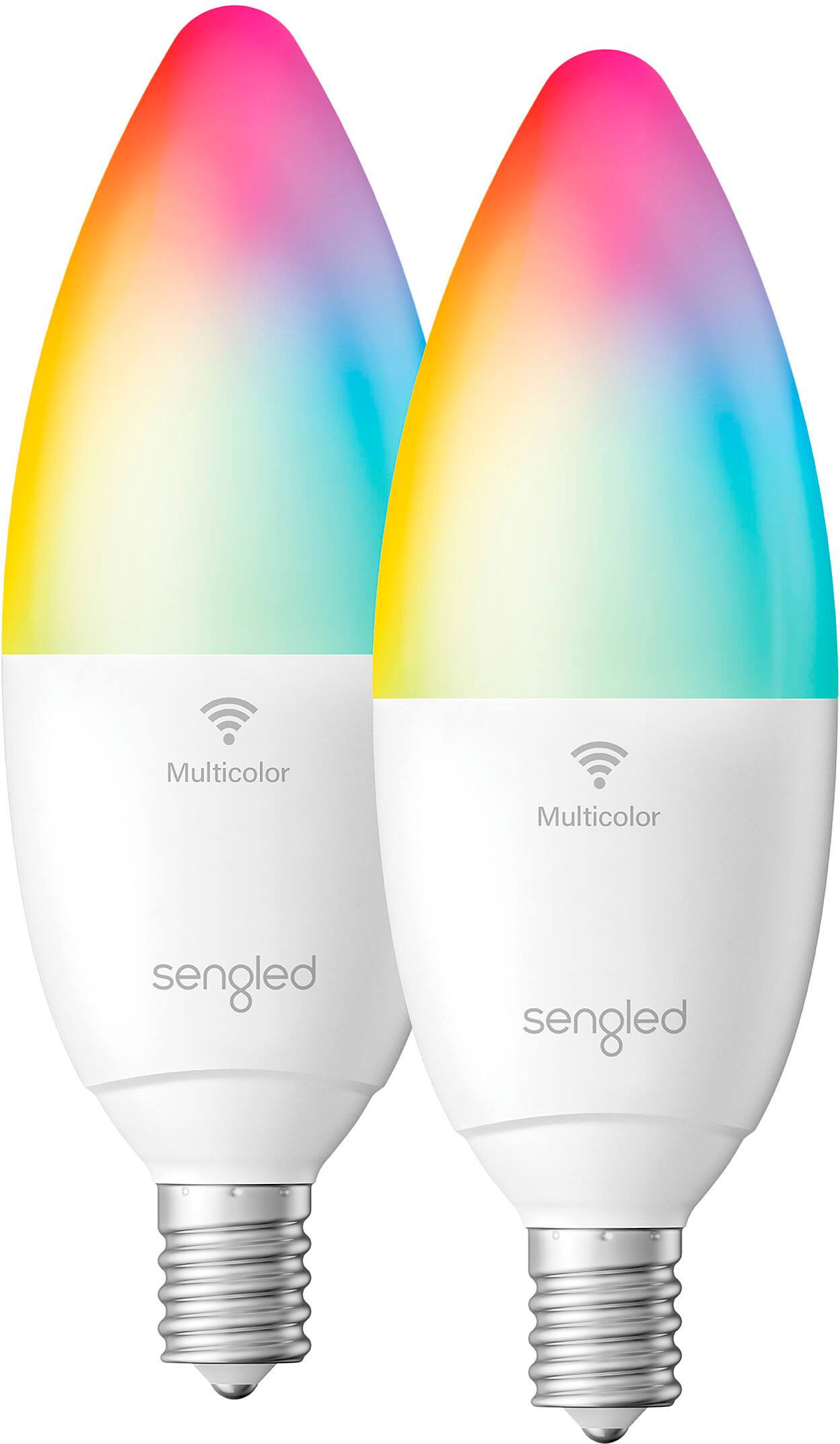 Sengled Candle Wi-Fi Smart LED Bulb (2-pack) Multicolor W13-NC5WFFS2P - Best Buy | Best Buy U.S.