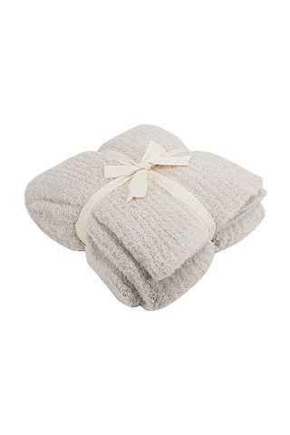 Barefoot Dreams CozyChic Ribbed Throw in Almond from Revolve.com | Revolve Clothing (Global)