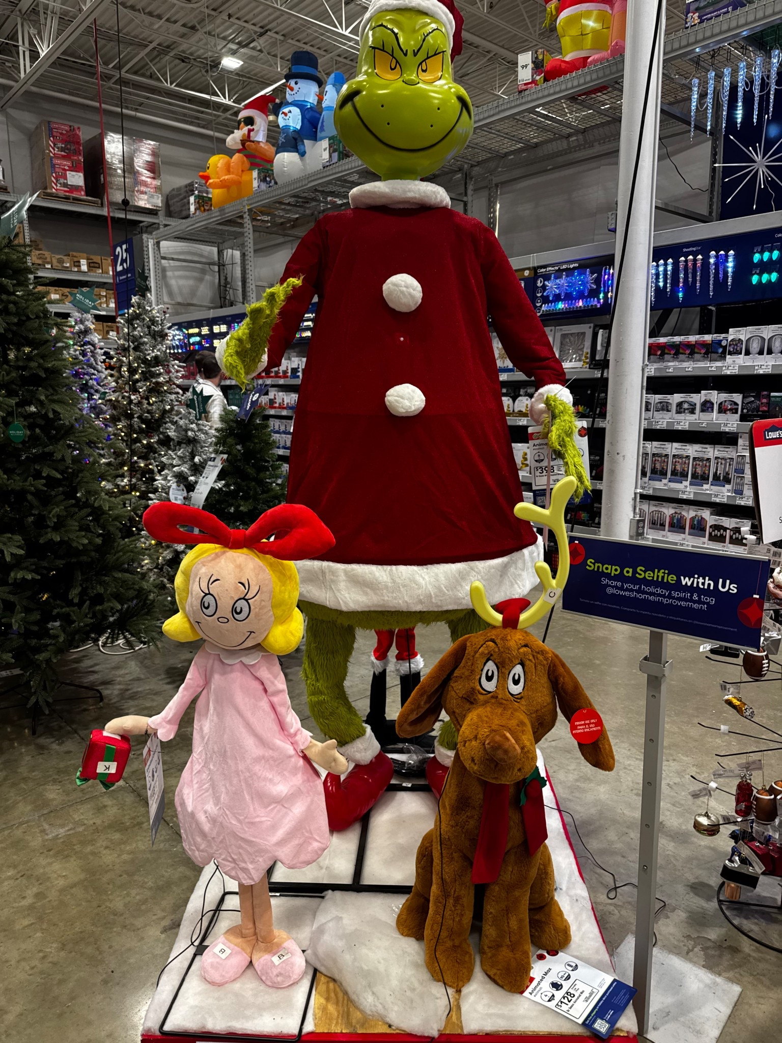 The Grinch and Cindy Lou Who and Max 
At Lowe’s for your yard decorations 

#LTKSeasonal #LTKHome #LTKHoliday
