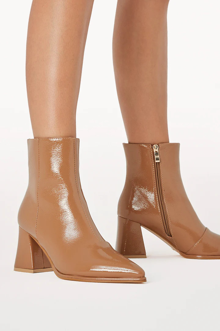 Caden Boot - Toffee Crinkle Patent | Petal & Pup (US)