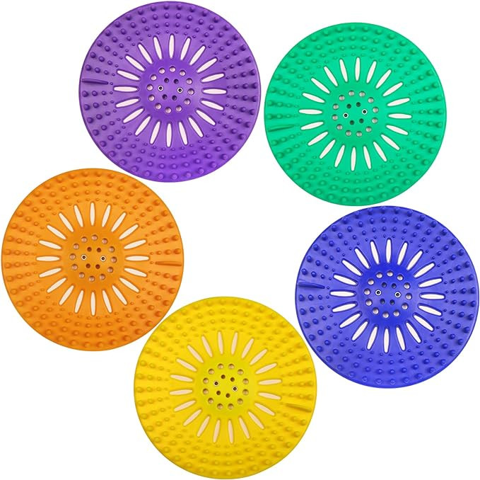 Drain Hair Catcher Durable Silicone Hair Stopper Shower Drain Covers with Iron Easy to Install an... | Amazon (US)