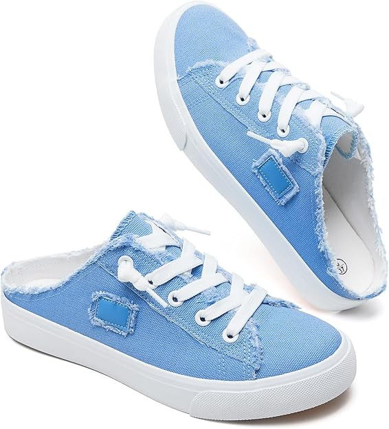 BENPAO Women's Slip on Sneakers Canvas Slip ons Shoes Fashion Comfortable Mules Womens Non Slip L... | Amazon (US)