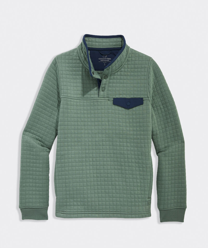 Boys' Quilted Navigator Quarter-Snap | vineyard vines