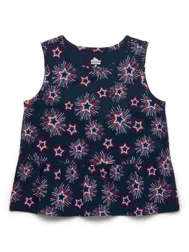Americana Toddler Girls Peplum Tank Top from Way to Celebrate, Sizes 18M-5T | Walmart (US)