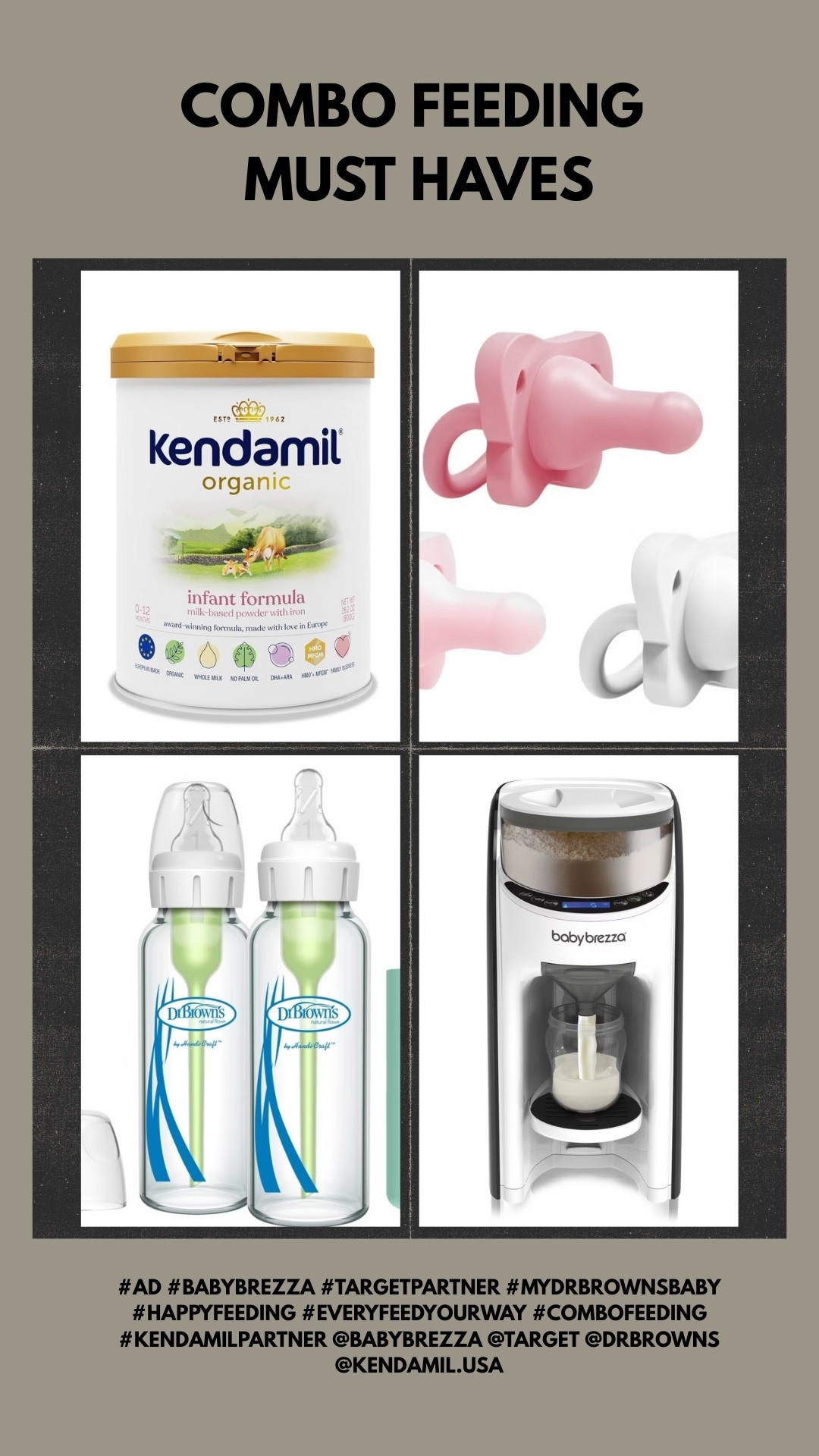#AD Here are my favorite products from @target for combo feeding!
#BabyBrezza #TargetPartner #MyDrBrownsBaby #HappyFeeding #EveryFeedYourWay #ComboFeeding #KendamilPartner @babybrezza @drbrowns @kendamil.usa
