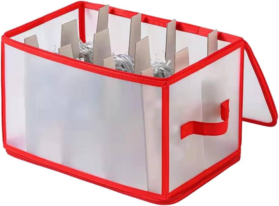 Dual Zippered Christmas Light Storage Box  | Amazon (US)