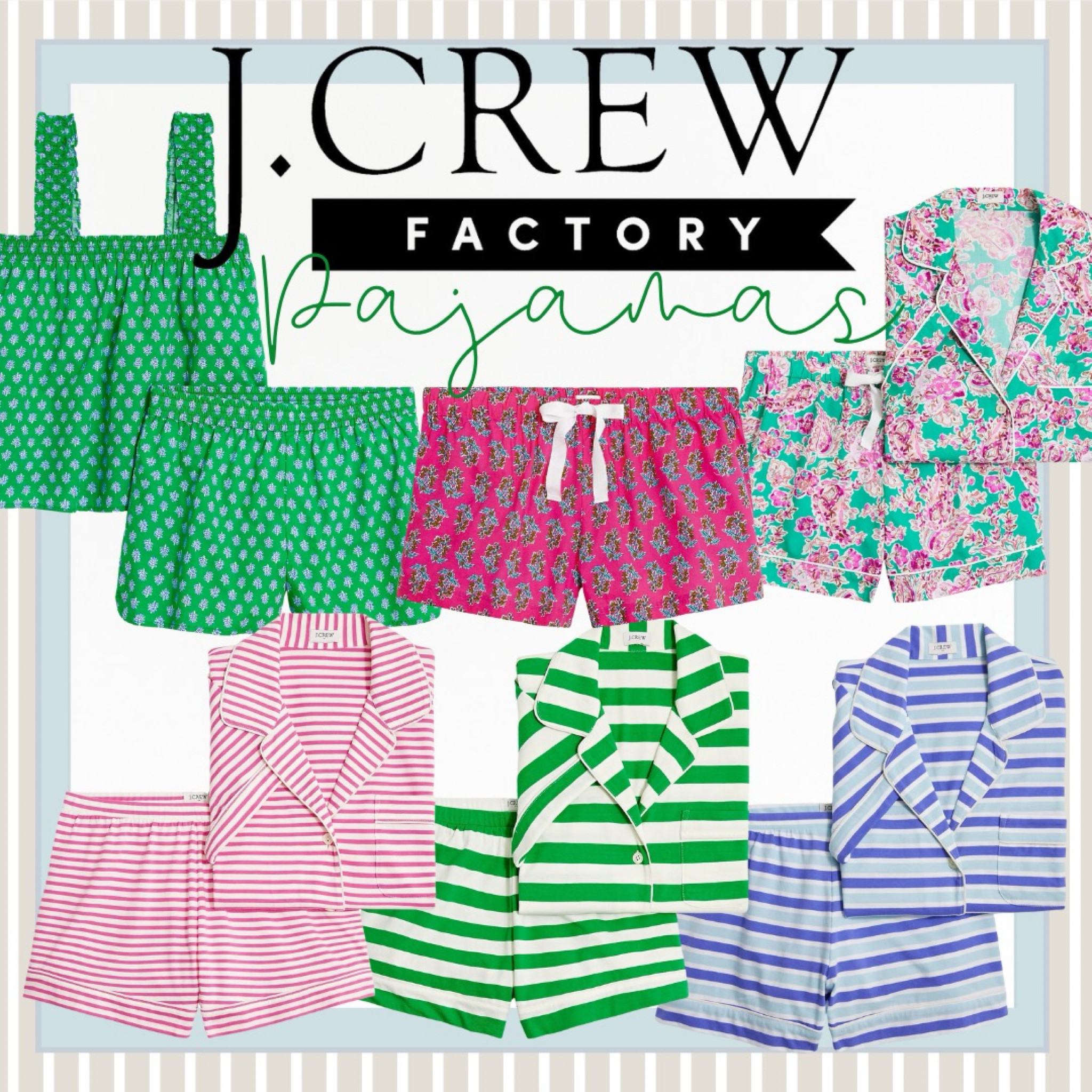 
I've been eyeing these super cute J.Crew pajamas on sale at J.Crew Factory! Loving the summer prints because who doesn't adore a matching PJ set? 🌙😴💤 


#SummerStyle #PJGoals #JcrewFactory #SaleFinds #MatchingSet #SummerVibes #CuteAndComfy #SleepwearStyle #PajamaLover #FashionDeals #Pajamas #JCrew #JCrewFactory #Sale #Summer #PajamasSet #PJSet #Womens #WomensPajamas


#LTKStyleTip #LTKSaleAlert #LTKFindsUnder50