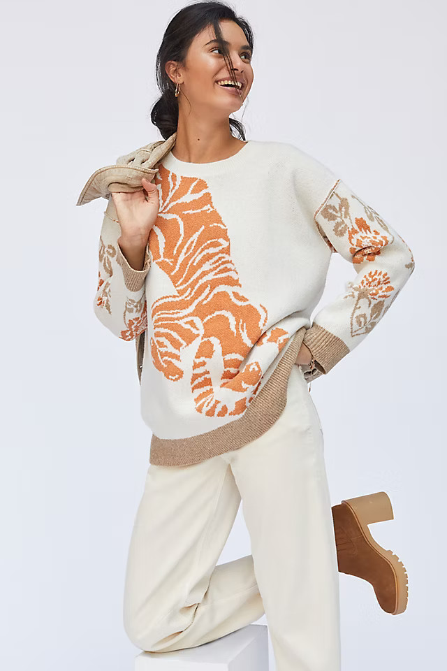 Pilcro Tiger Sweater | Anthropologie (US)