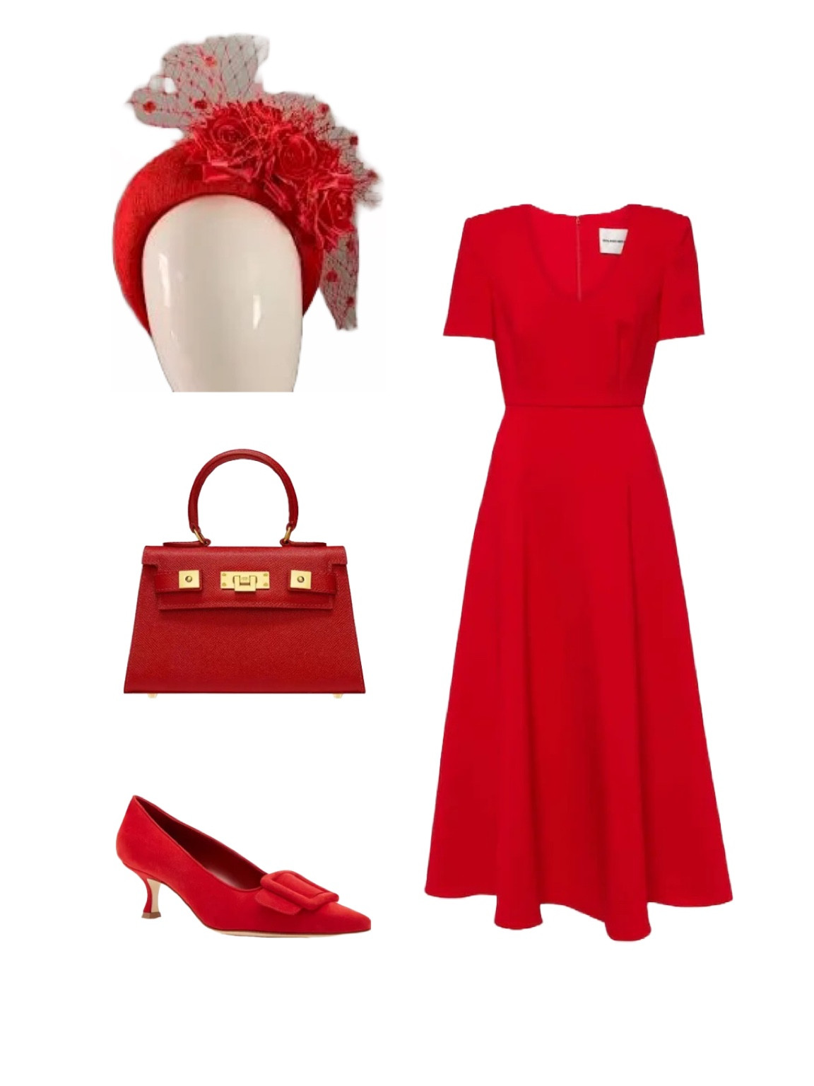 I’m calling this look To Die For because it really is the kind of vamp outfit you’d have seen on a 1940s Hollywood starlet ❤️ The red midi dress is by Roland Mouret in the SALE at My Theresa, while it’s the easiest dress to add a vintage feel to, with a top handle croc leather bag by Lalage Beaumont, a fascinator by an independent milliner at Etsy UK and elegant kitten heel shoes by Manolo Blahnik 

#LTKeurope #LTKuk #LTKluxury