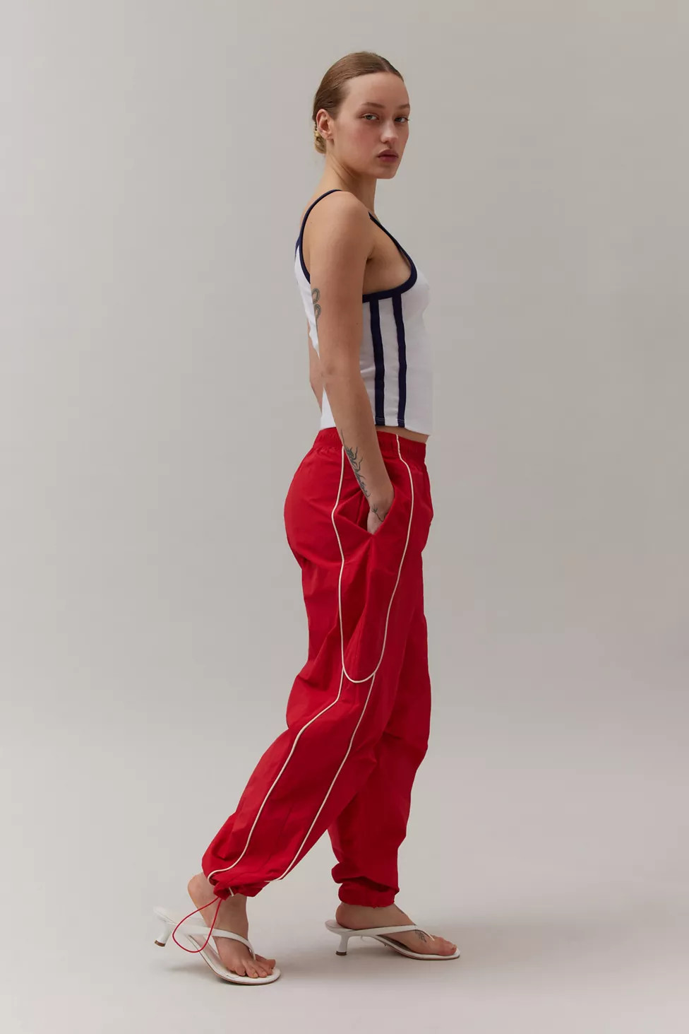 BDG Jess Nylon Straight Leg Track Pant | Urban Outfitters (US and RoW)