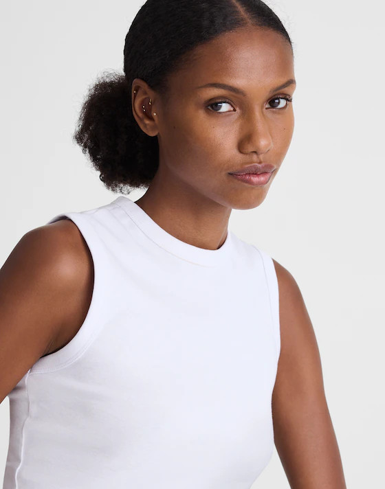 The '90s Shell Tank in Compact Cotton | Madewell