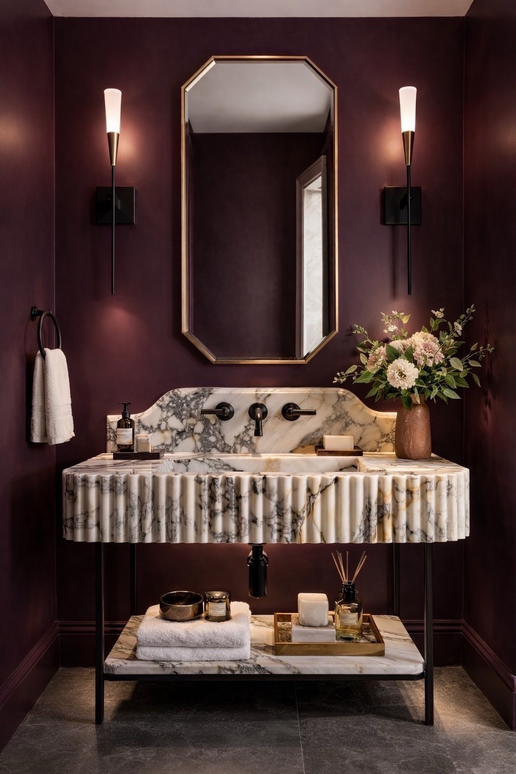 Moody, dramatic, and effortlessly luxurious ✨

This powder room is all about statement lighting and rich color. The sleek modern sconces instantly elevate the space, their warm glow creates the most flattering, hotel-like ambiance and adds a touch of European sophistication. If you want your bathroom (or hallway!) to feel designer-level, these sconces are the moment.

And can we talk about this wall color? This deep wine/plum tone brings incredible depth and drama while still feeling warm and inviting. It’s the perfect choice if you’re ready to move beyond neutrals and create a bold, high-end look.

LTK Tip: Pair rich paint colors with warm brass accents and sculptural lighting to instantly make any space feel custom and elevated.

Shop the sconces and get the look below — your space will thank you.

#LTKhome #LTKStyle #MoodyInteriors #LuxuryBathroom #StatementLighting #DesignerLook #PowderRoomGoals
#LTKfitnessgoals #LTKSpringSale #LTKmomlife
#LTKgrwm #LTKmorningroutine #LTKWedding

#LTKselfcare #LTKHome #LTKSaleAlert

ltksalealert ltkhome ltkstyle luxurybathroom statementlighting designerlook powderroomgoals moodyinteriors ltkmorningroutine ltkxwayday ltkfitnessgoals ltkmomlife ltkgrwm ltkselfcare

#LTKHome #LTKSaleAlert #LTKMothersDay