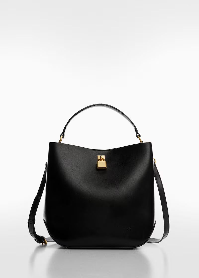 Shopper bag with padlock -  Women | Mango USA | MANGO (US)